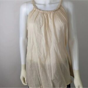 Cream Halter Top